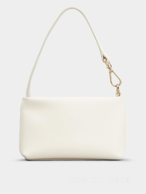 RV Nightlily Charm Micro Bag in Nappa Leather 奶油色
