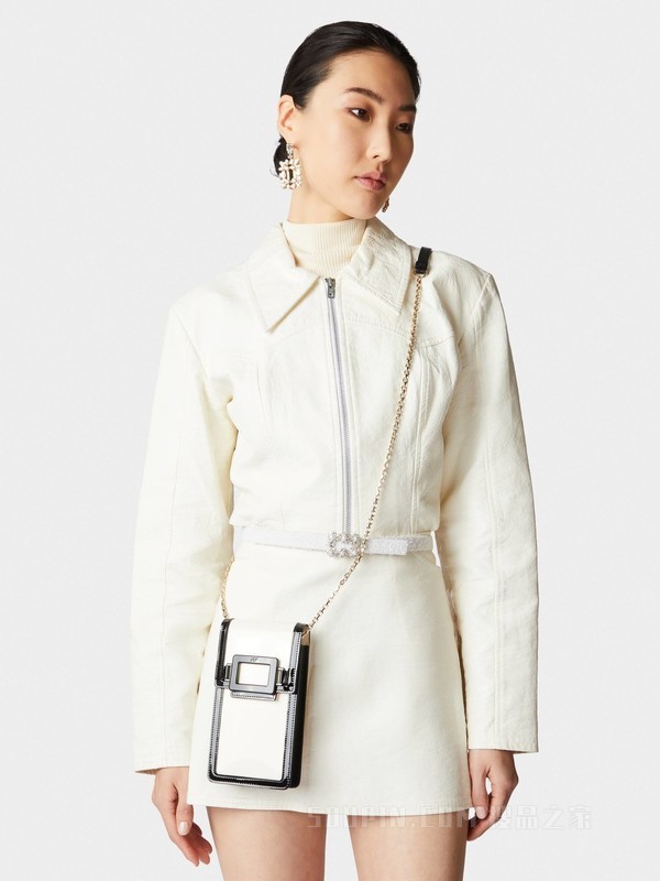 Belle Vivier漆扣漆皮手机包 彩色