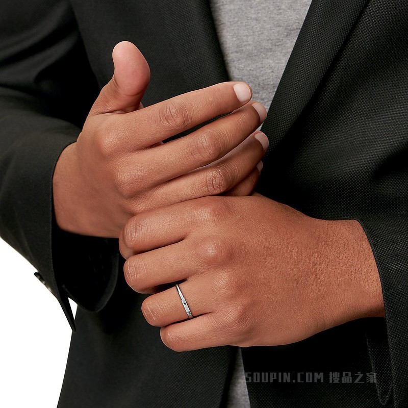 Tiffany Lock 系列 18K 白金戒指