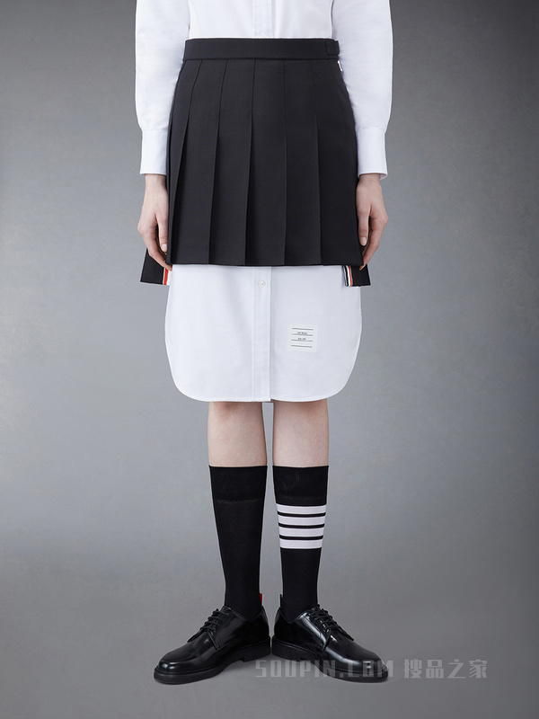 [经典款]女士及膝百褶裙