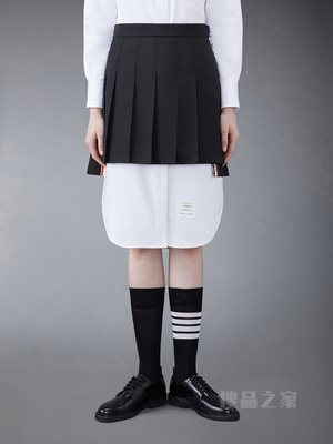 [经典款]女士及膝百褶裙