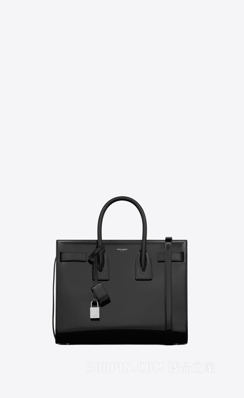 SAC DE JOUR小号亮面皮革手袋