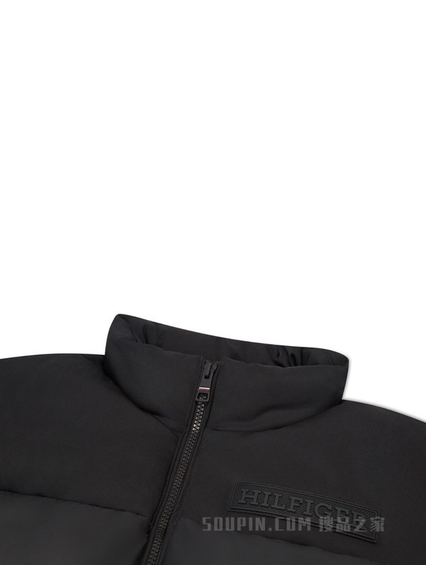 23新款秋冬男装简约LOGO贴片拼接立领合身版背心MW0MW32769