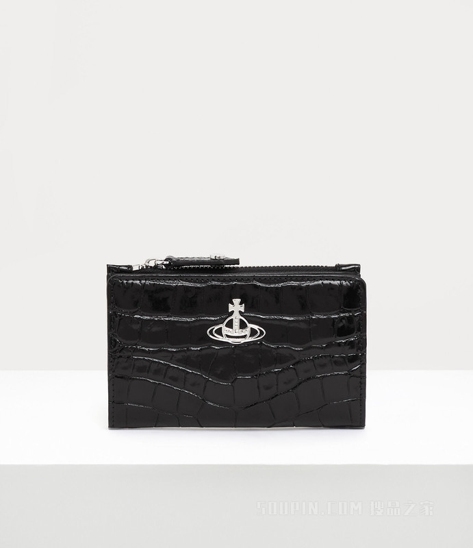 Vivienne Westwood】Crocodile Slim Long Card Holder