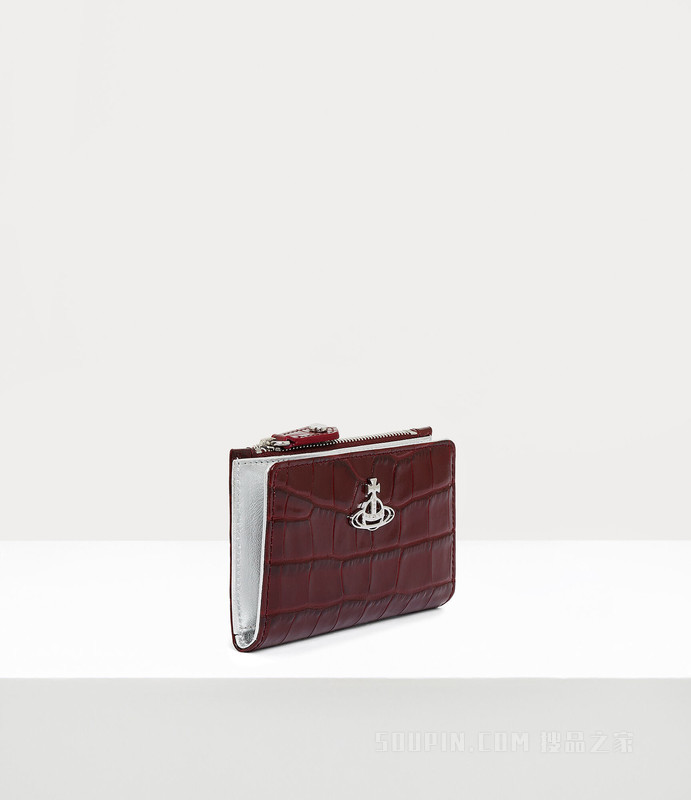 Crocodile Slim Flap Card Holder