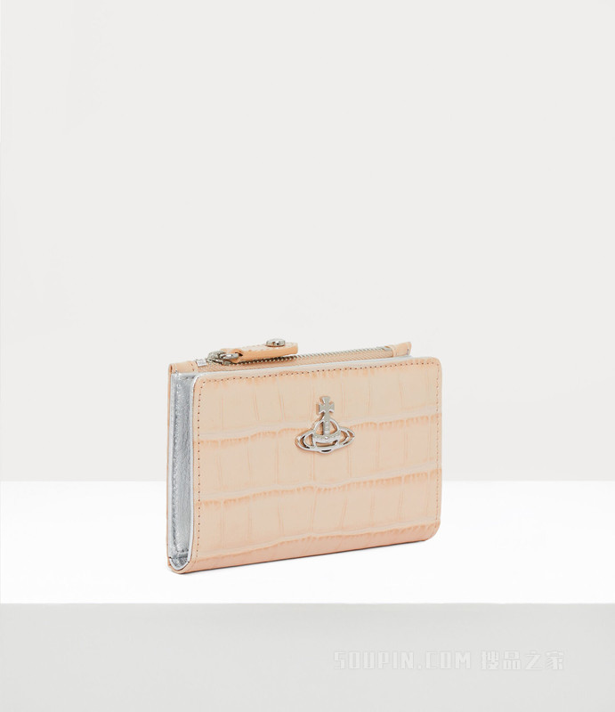 Crocodile Slim Flap Card Holder