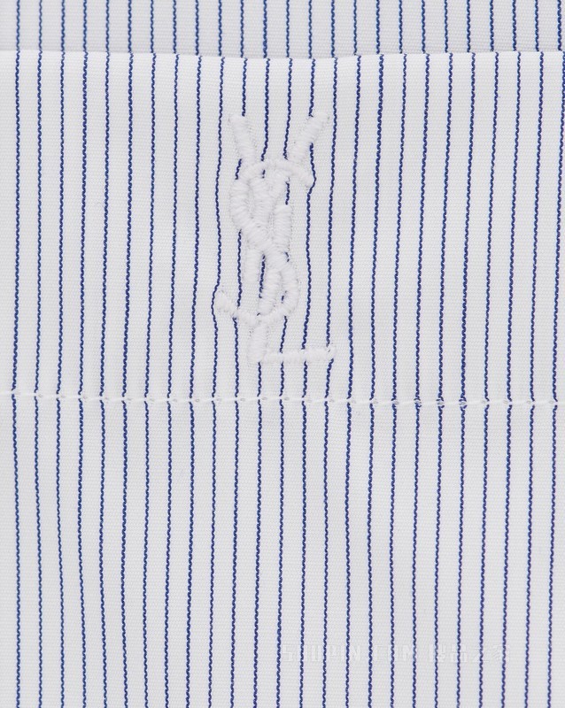 CASSANDRE条纹棉府绸衬衫