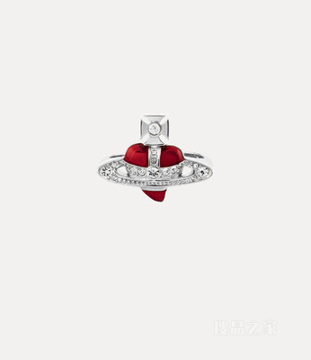New Diamante Heart Ring