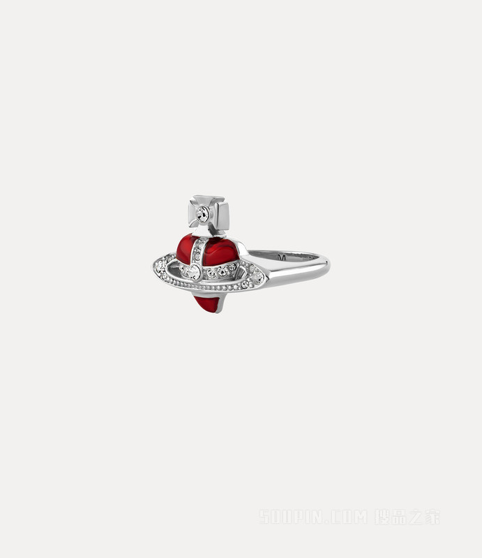 New Diamante Heart Ring