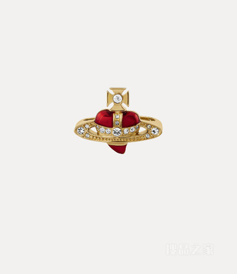 New Diamante Heart Ring