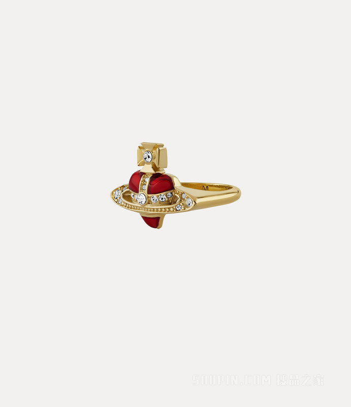 New Diamante Heart Ring