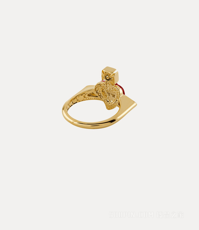 New Diamante Heart Ring