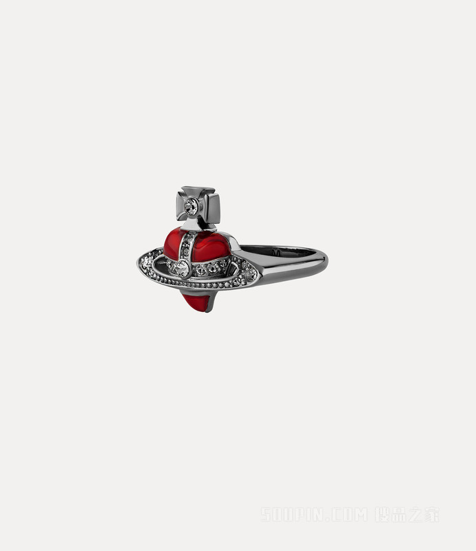 New Diamante Heart Ring