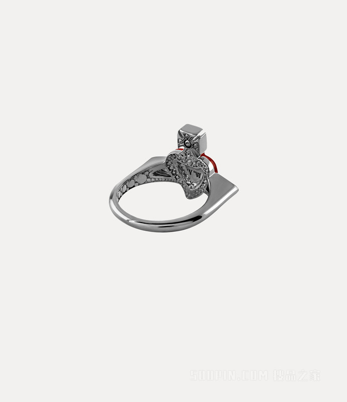 New Diamante Heart Ring