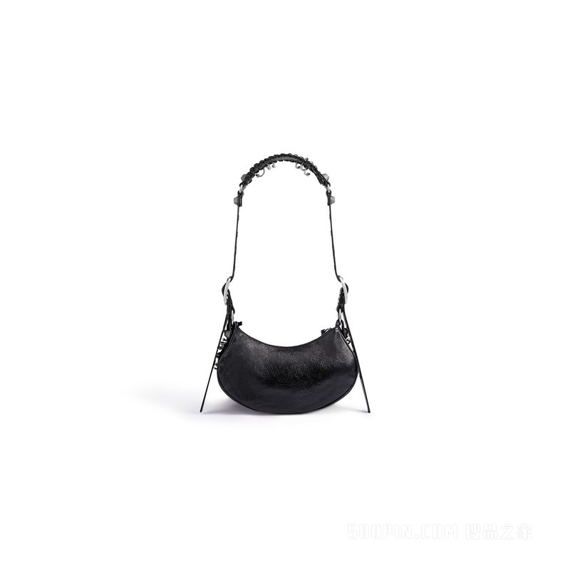 LE CAGOLE饰莱茵石刺孔加小号肩背包