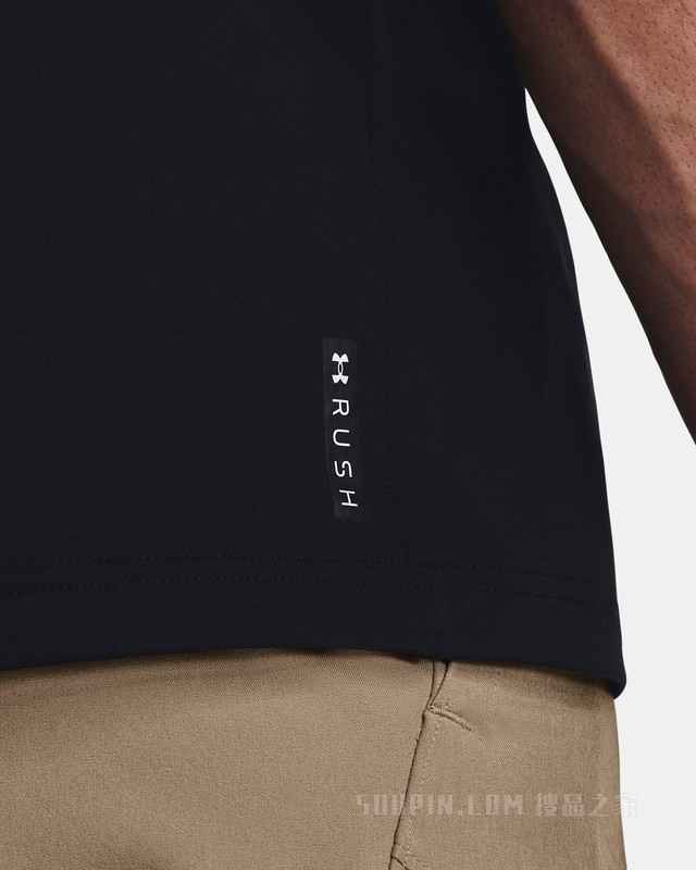 男士UA RUSH压纹短袖T恤