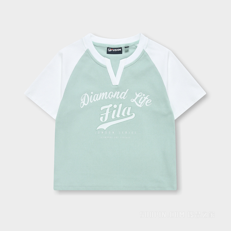 女子潮流运动修身短袖T恤