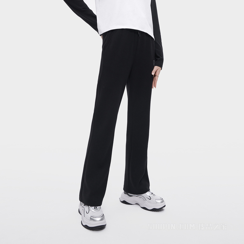 女子潮流运动针织长裤