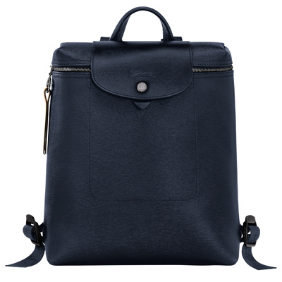 Le Pliage City M 双肩背包 海军蓝色 - 帆布