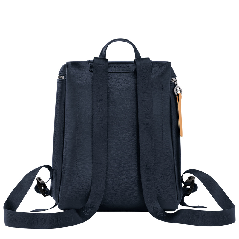 Le Pliage City M 双肩背包 海军蓝色 - 帆布
