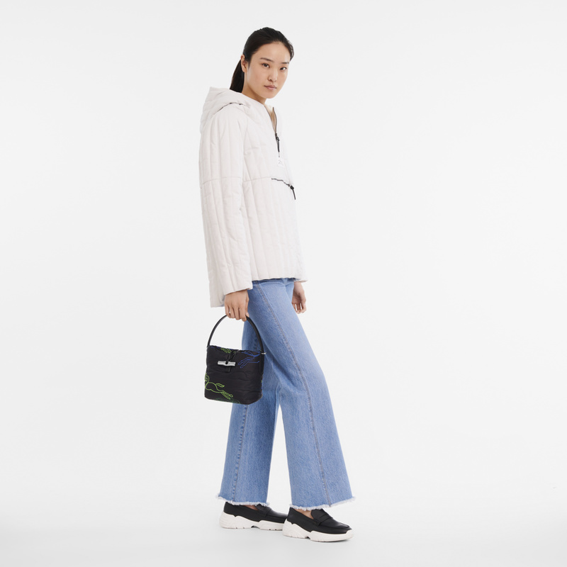 Roseau Essential S 水桶包 黑色 - 帆布