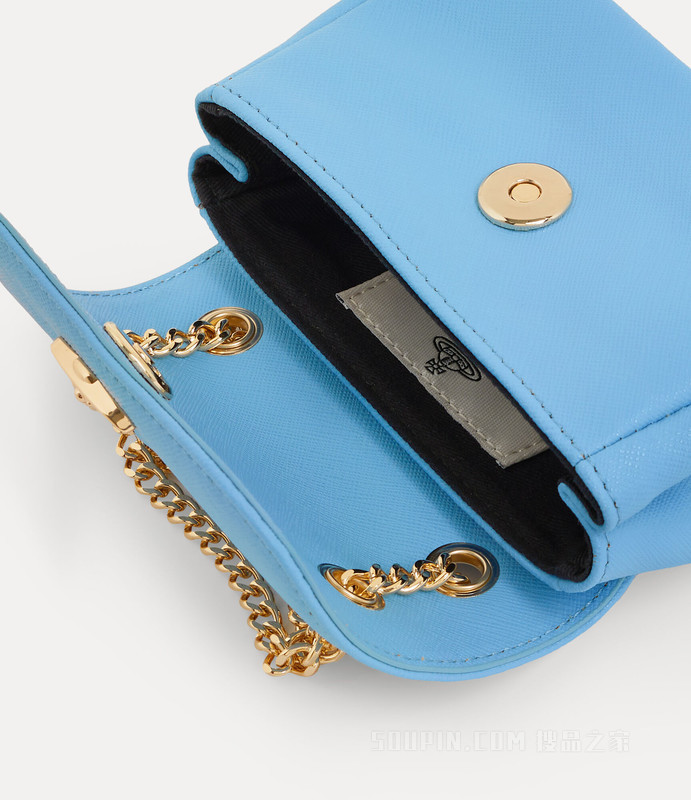 Saffiano Small Purse With Chain