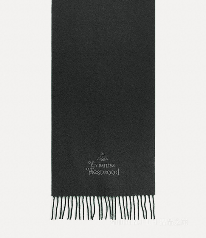 Embroidered Logo Scarf