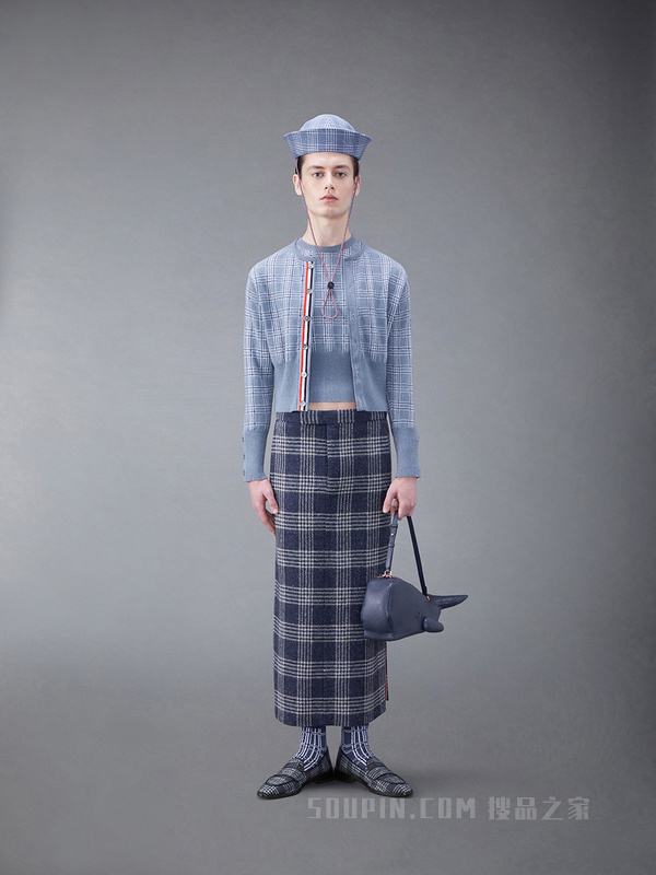 [早秋新品]男士羊绒短款圆领开衫