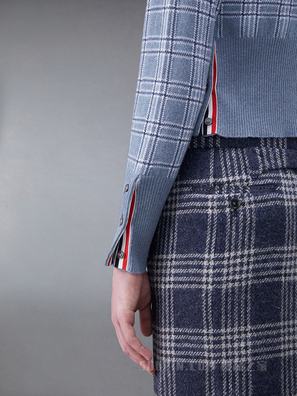 [早秋新品]男士羊绒短款圆领开衫