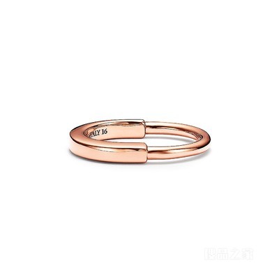Tiffany Lock 系列 18K 玫瑰金戒指