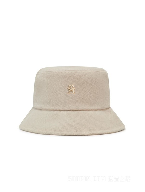 23新款秋季女装简约字母金属标纯色盆帽渔夫帽AW0AW15295