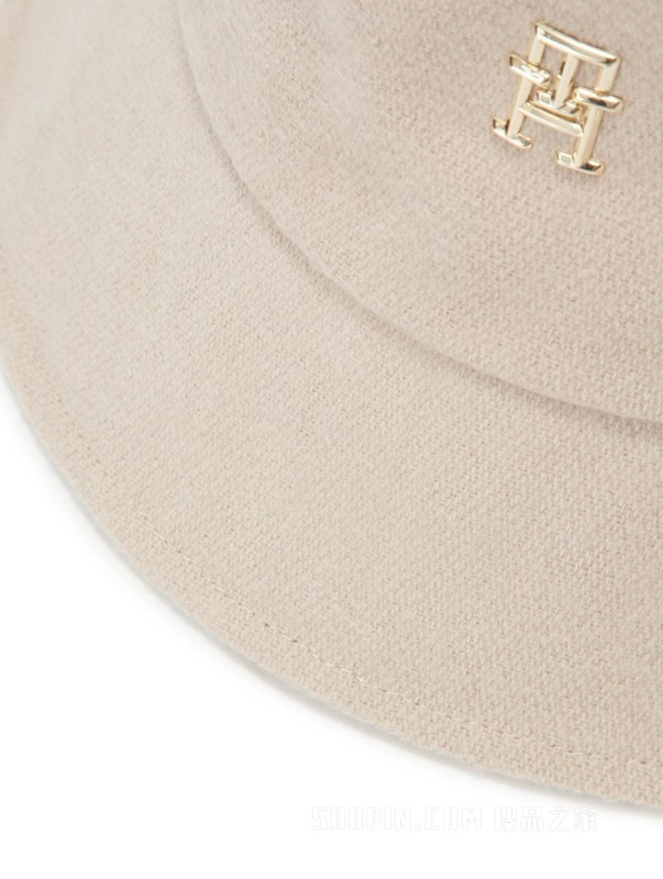 23新款秋季女装简约字母金属标纯色盆帽渔夫帽AW0AW15295
