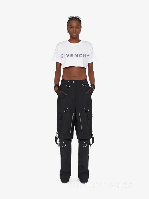 短款GIVENCHY LOGO T恤