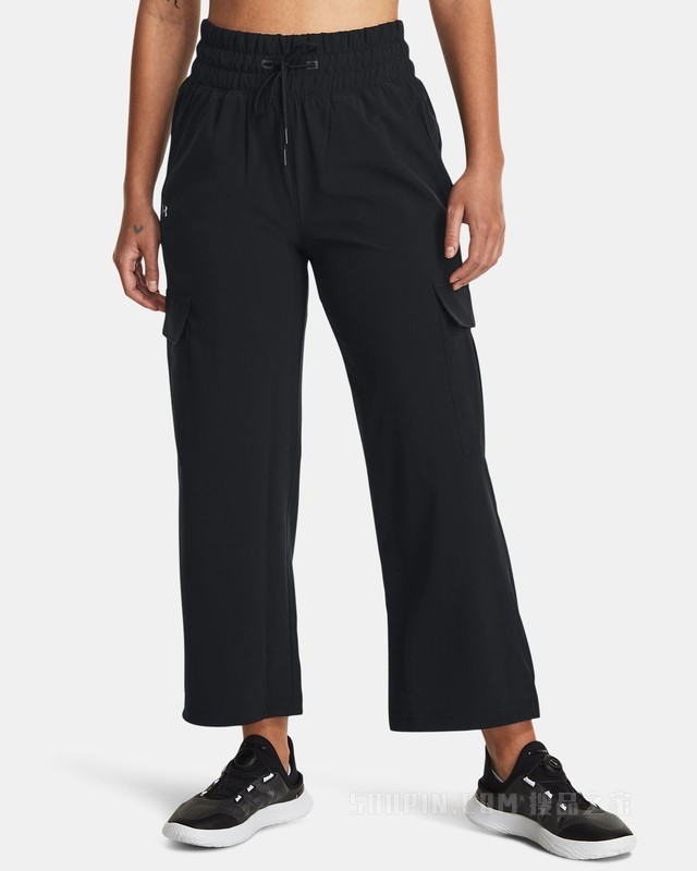 女士UA高腰梭织长裤