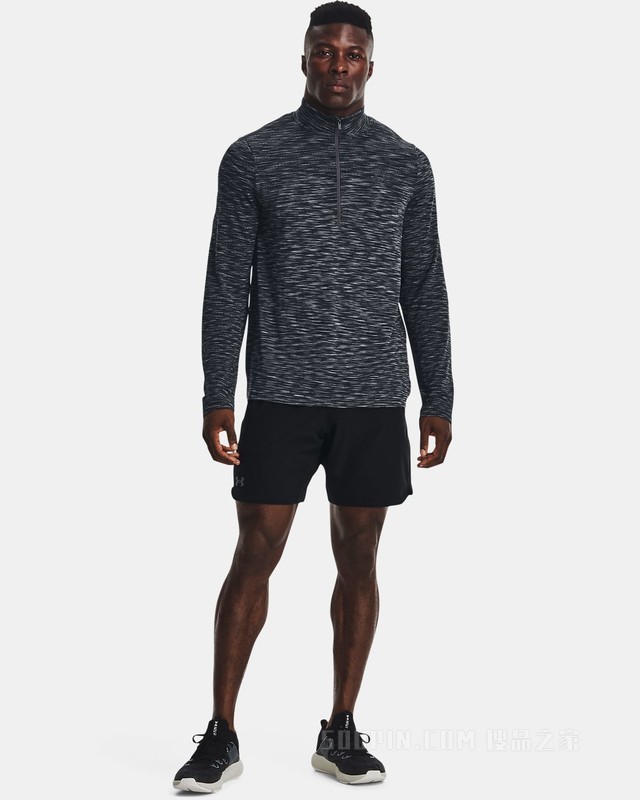 男士UA Seamless 1/2拉链长袖上衣