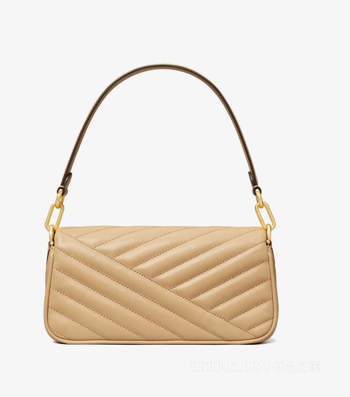 Kira Chevron 小号翻盖肩背包 沙丘色