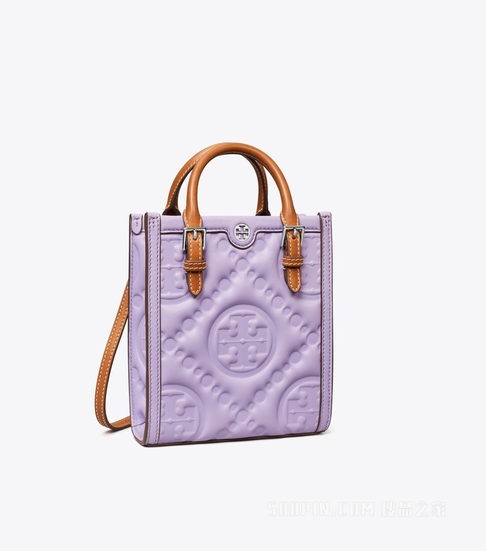 T Monogram puffy 迷你托特包 深海薰衣草色