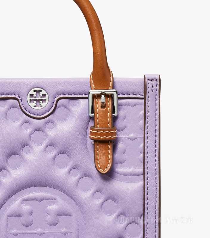 T Monogram puffy 迷你托特包 深海薰衣草色