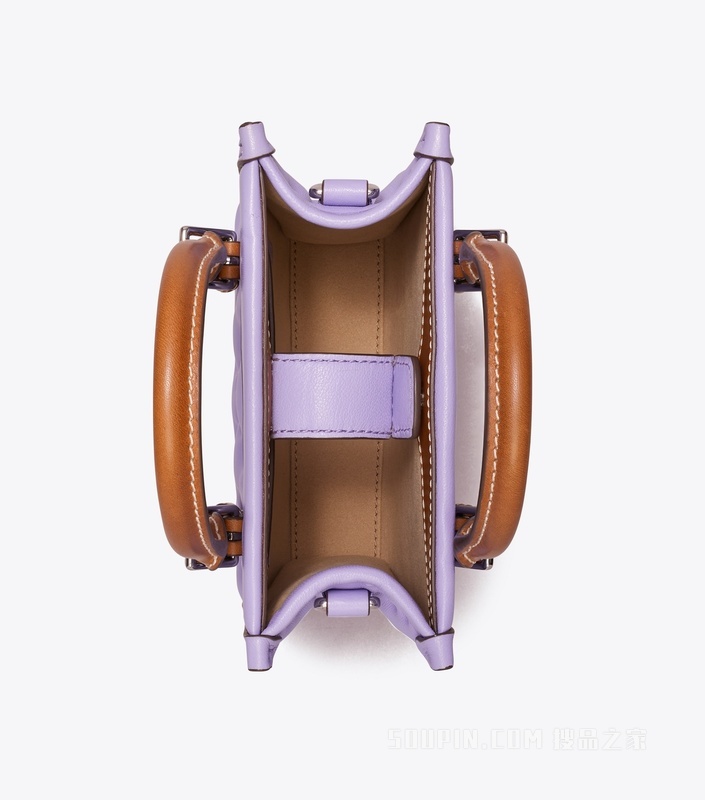T Monogram puffy 迷你托特包 深海薰衣草色