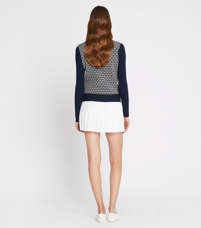 T Monogram 针织衫 T Monogram Tory 海军蓝色