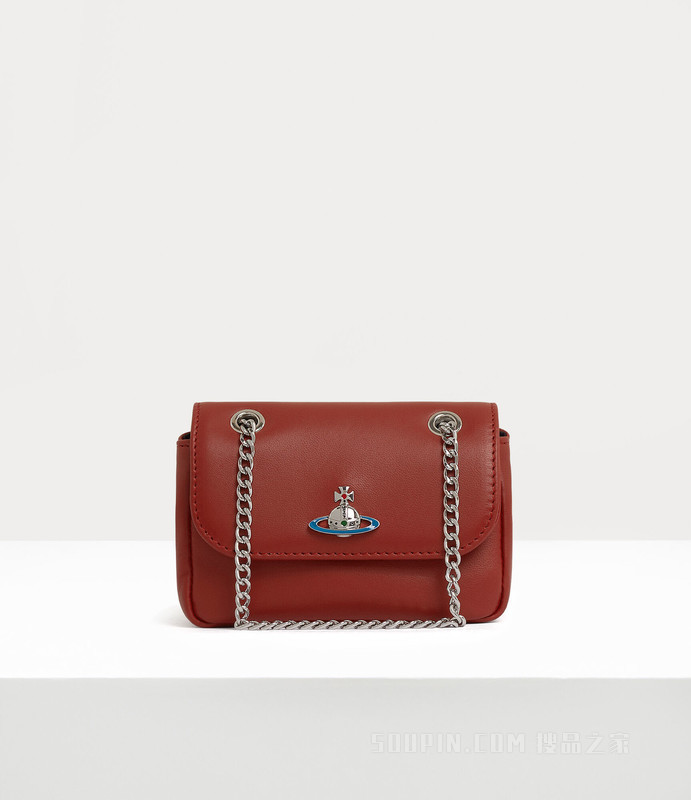 Nappa Small Purse With Chain