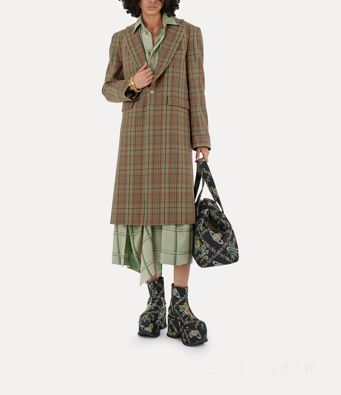 Vivienne Westwood】Alien Teddy Coat 1D010001W00MMM203-搜品之家