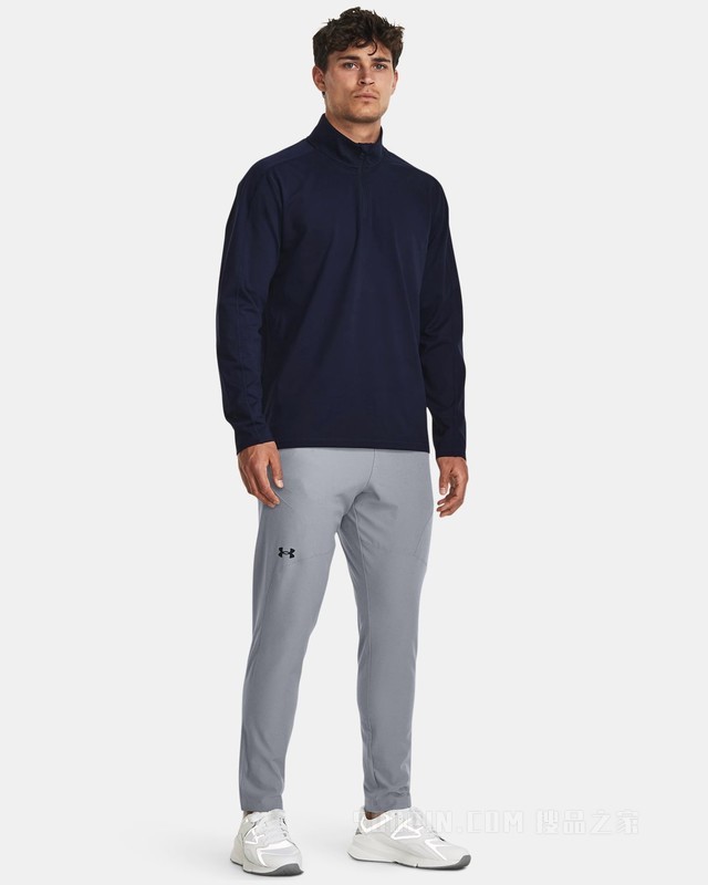 男士UA Meridian 1/4拉链运动上衣