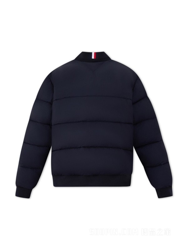 23新款秋冬男装字母织带棒球领合身保暖铺棉夹克外套02540