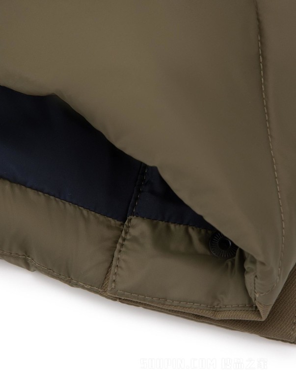 23新款秋冬男装复古菱形格中长款鸭绒保暖合身羽绒服02546