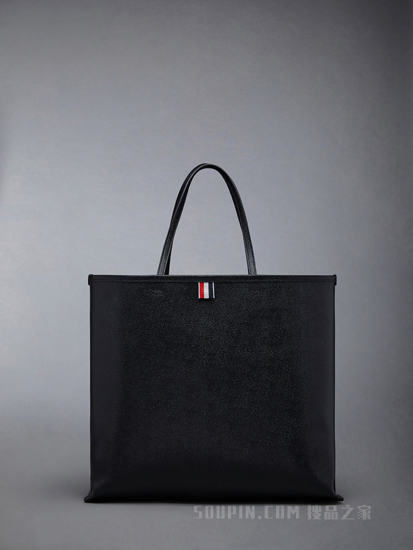 [早秋新品][礼物]条纹卵石纹皮摁扣 TOTE 包