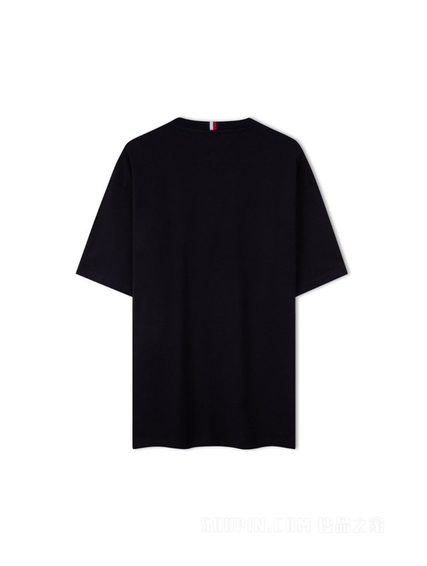 23新款秋季男装纯棉签字体LOGO宽松圆领短袖T恤MW0MW32598