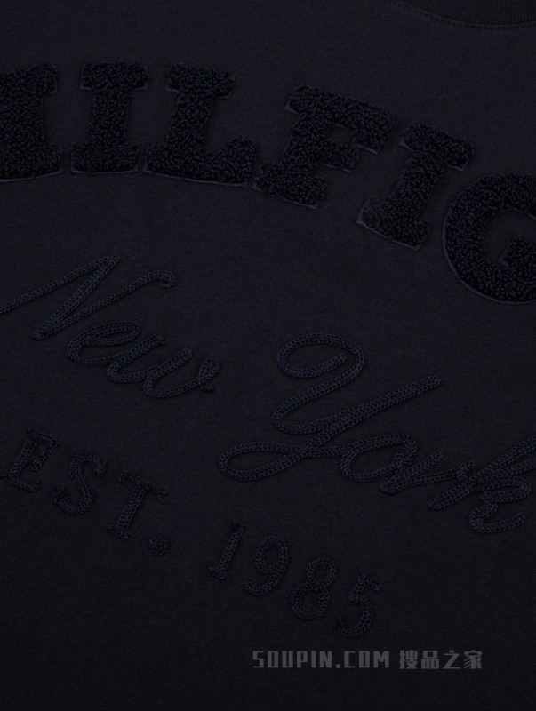 23新款秋季男装纯棉签字体LOGO宽松圆领短袖T恤MW0MW32598