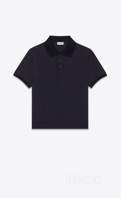 Monogram珠地棉polo衫