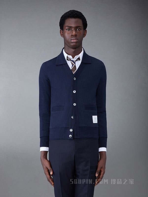 [早秋新品]男士罗纹长袖 POLO 开衫